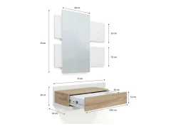 Mueble recibidor Milo