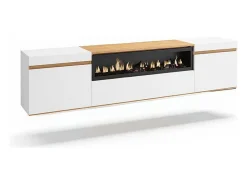 Mueble TV Kavos Wall con chimenea