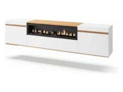 Mueble TV Kavos Wall con chimenea