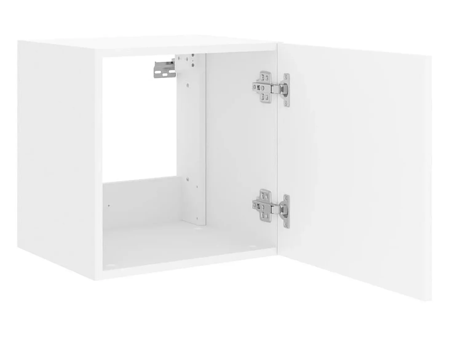 Móveis de parede para TV estante multimídia televisão aparador TV sala de jantar sala de estar quarto com luzes LED 2 peças 40,5 x 35 x 40 cm branco 02_0029103
