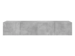 Móveis de parede para TV estante multimídia televisão aparador TV sala de jantar sala de estar quarto e luzes LED 2 peças 80 x 35 x 31 cm cinza 02_0029135
