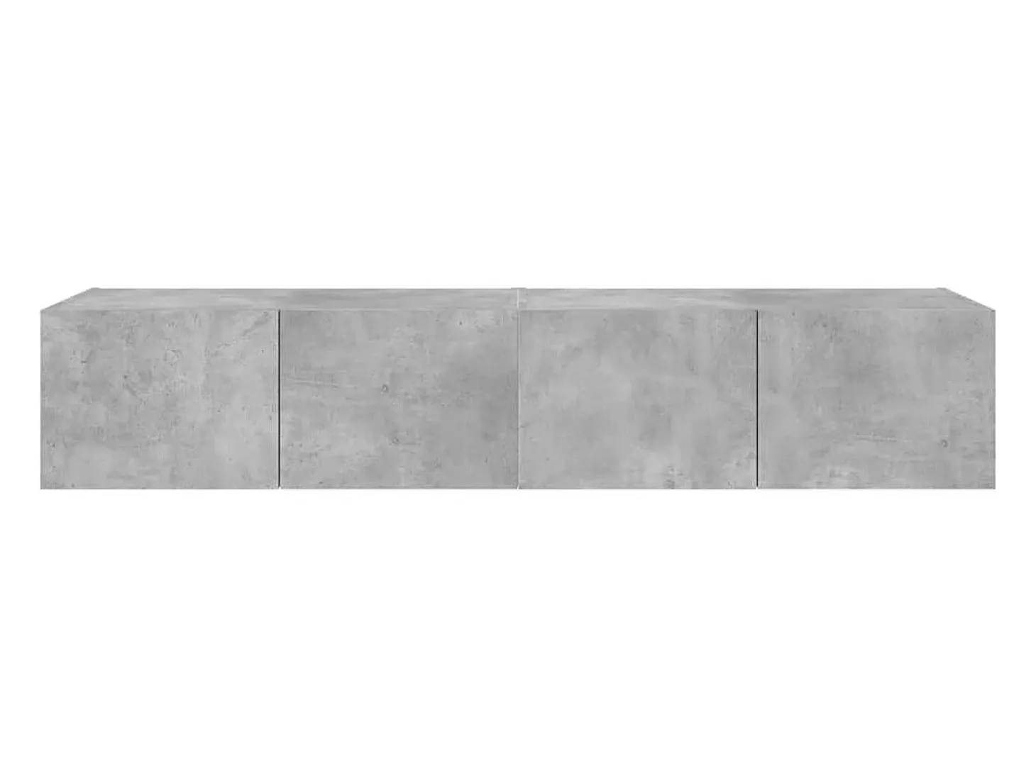 Móveis de parede para TV estante multimídia televisão aparador TV sala de jantar sala de estar quarto e luzes LED 2 peças 80 x 35 x 31 cm cinza 02_0029135