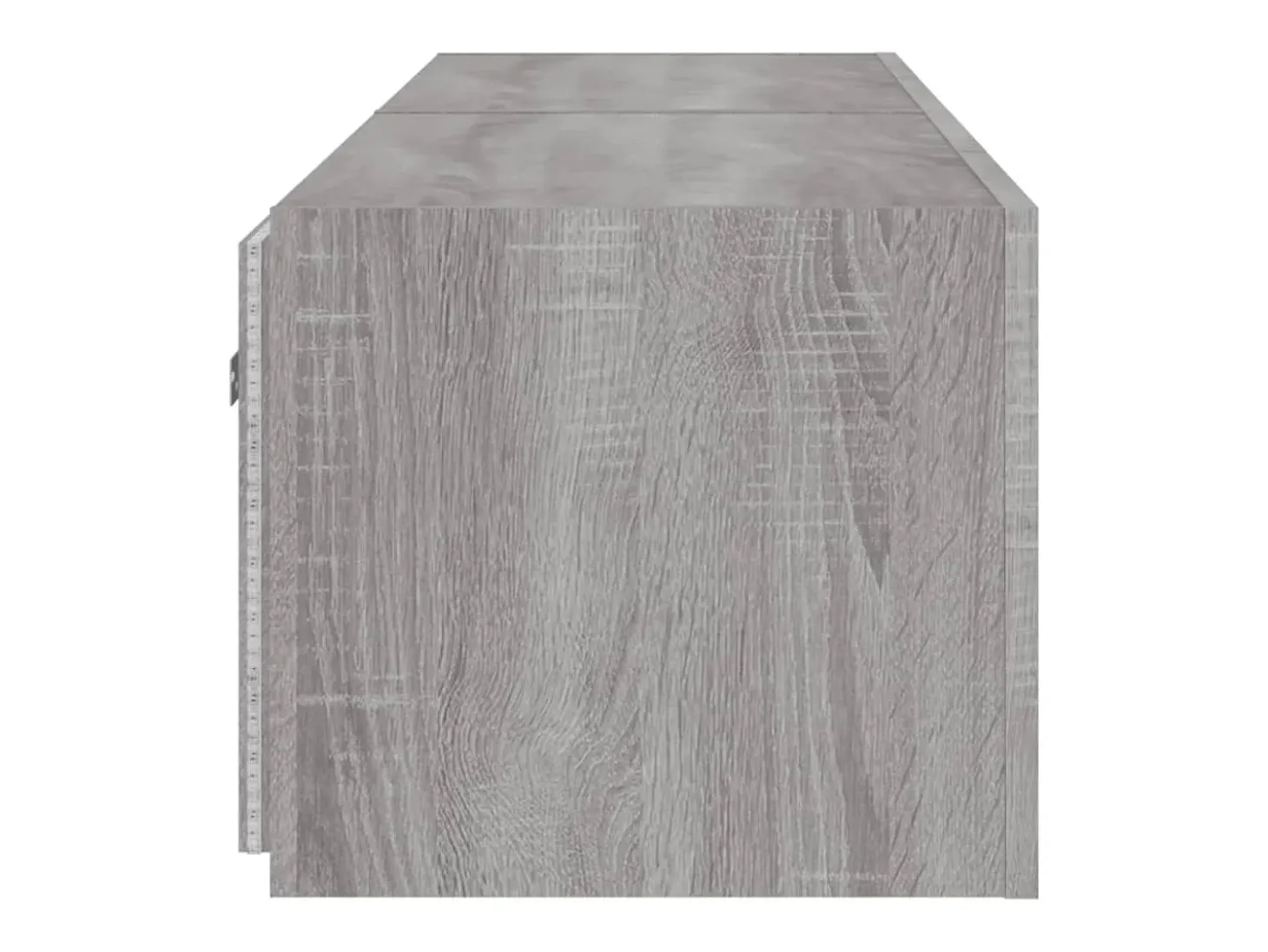 Móveis de parede para TV prateleira multimídia televisão aparador TV sala de jantar sala de estar quarto e luzes LED 2 peças sonoma 80 x 35 x 31 cm cinza 02_0029156