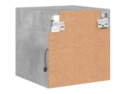 Móveis de parede para TV prateleira multimídia televisão aparador TV sala de jantar sala de estar quarto e luzes LED 2 peças 30 x 28,5 x 30 cm cinza 02_0029125