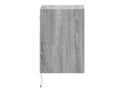 Móveis de parede para TV prateleira multimídia televisão aparador TV sala de jantar sala de estar quarto e luzes LED 2 peças sonoma 41 x 31 x 45 cm cinza 02_0029123