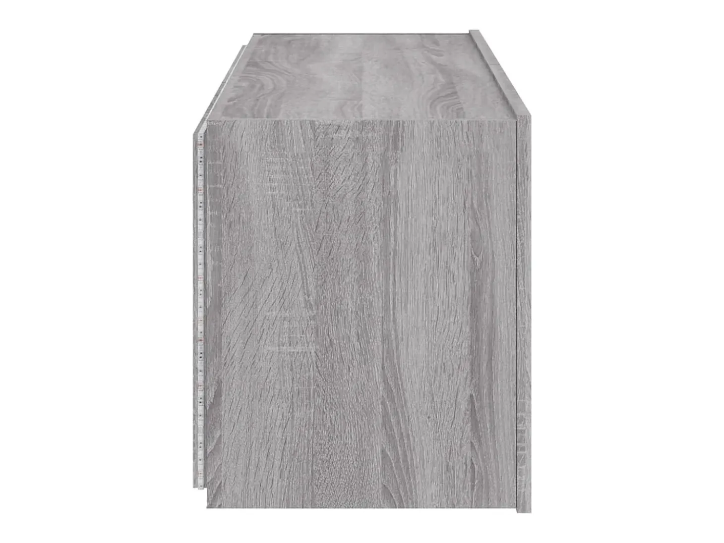Móveis de parede para TV prateleira multimídia televisão aparador TV sala de jantar sala de estar quarto e luzes LED 2 peças sonoma 60 x 35 x 41 cm cinza 02_0029154