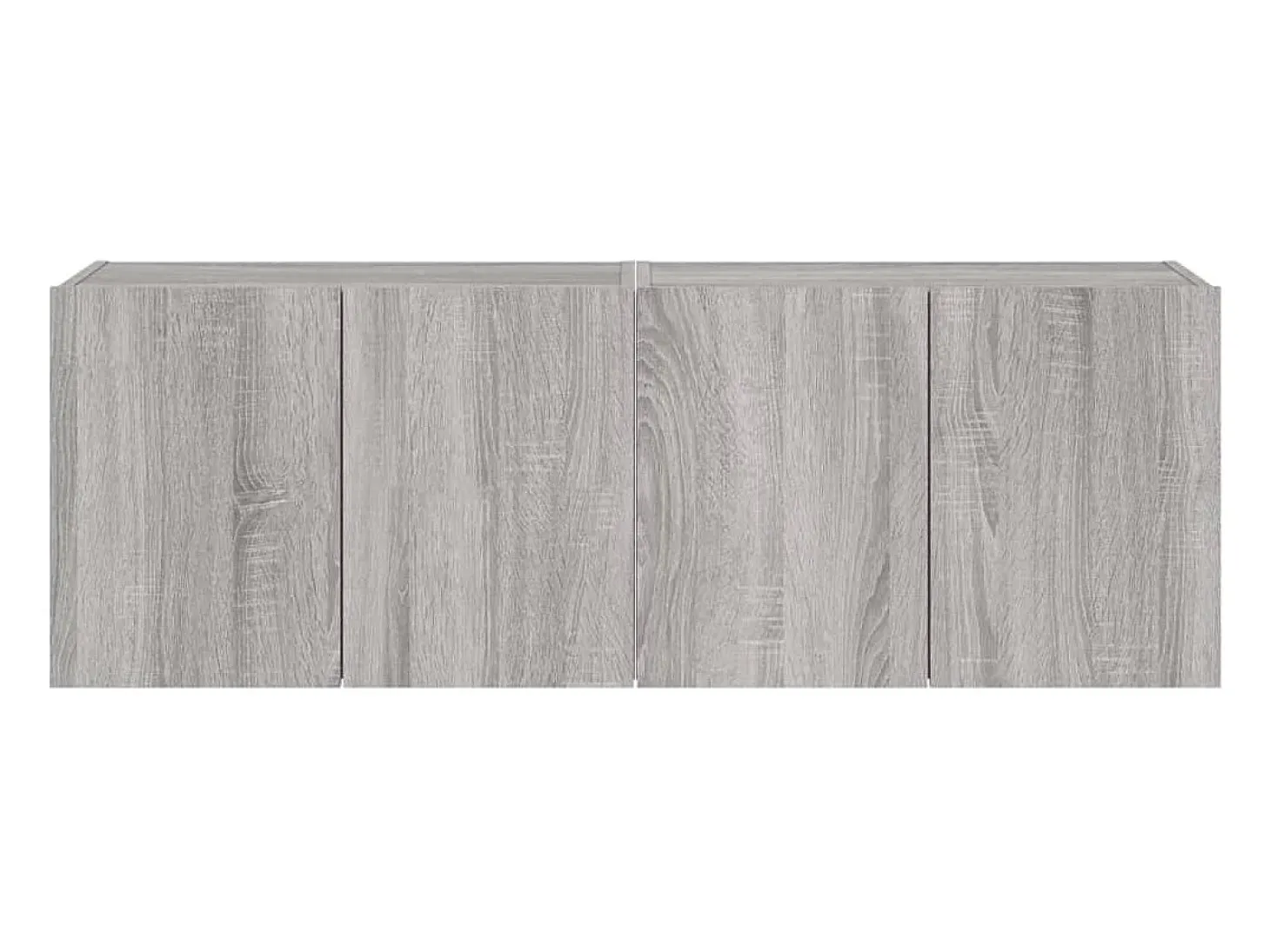 Móveis de parede para TV prateleira multimídia televisão aparador TV sala de jantar sala de estar quarto e luzes LED 2 peças sonoma 60 x 35 x 41 cm cinza 02_0029154