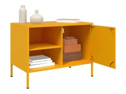 Móveis de TV 2 pcs 68x39x50,5 cm aço amarelo mostarda PT895770