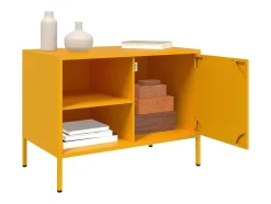 Móveis de TV 2 pcs 68x39x50,5 cm aço amarelo mostarda PT895770