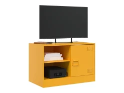 Móveis de TV 2 pcs 67x39x44 cm aço amarelo mostarda PT626829