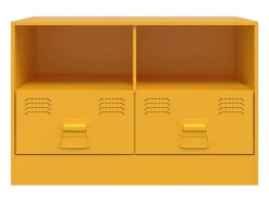 Móveis de TV 2 pcs 67x39x44 cm aço amarelo mostarda PT912142