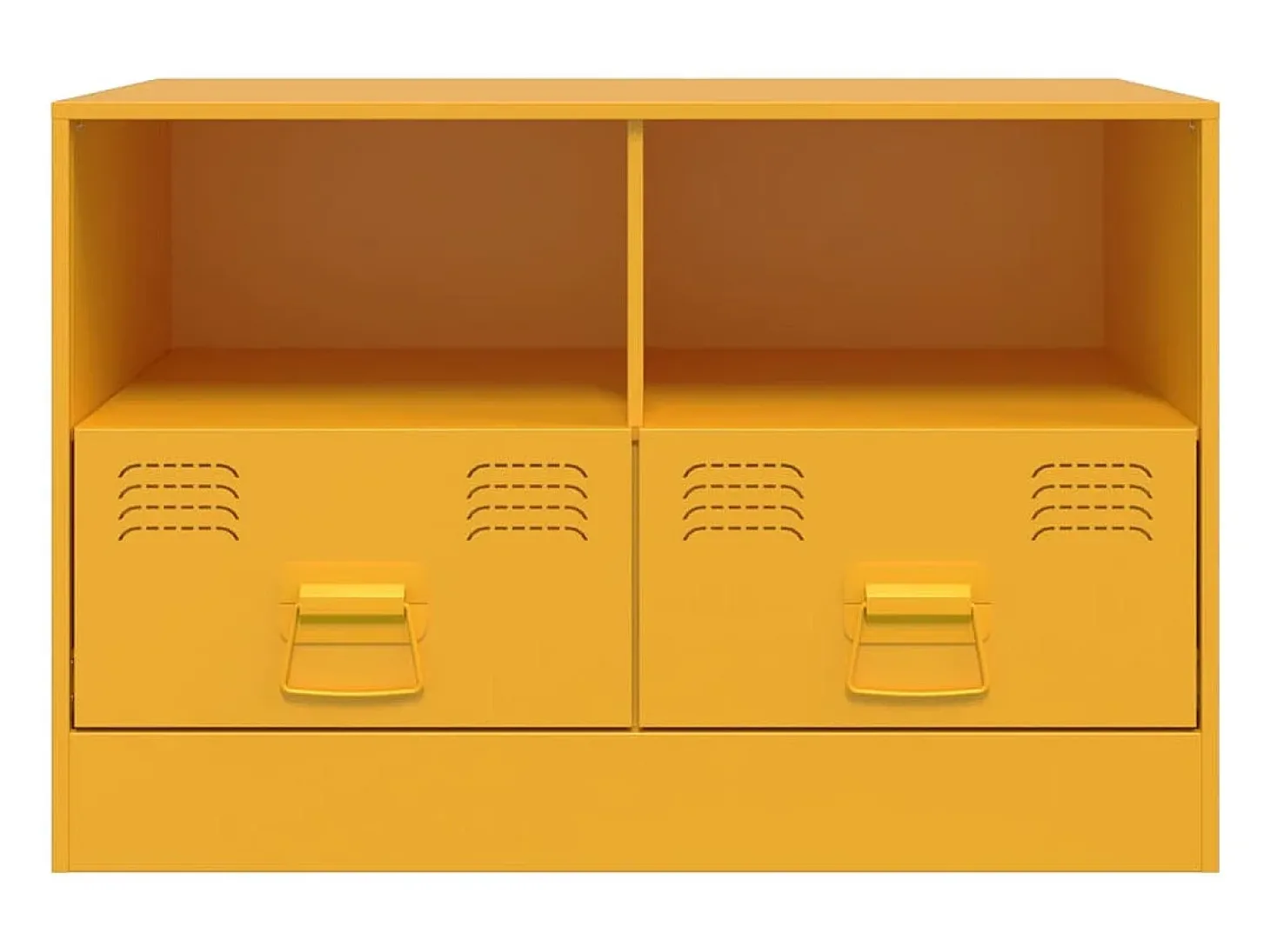 Móveis de TV 2 pcs 67x39x44 cm aço amarelo mostarda PT912142