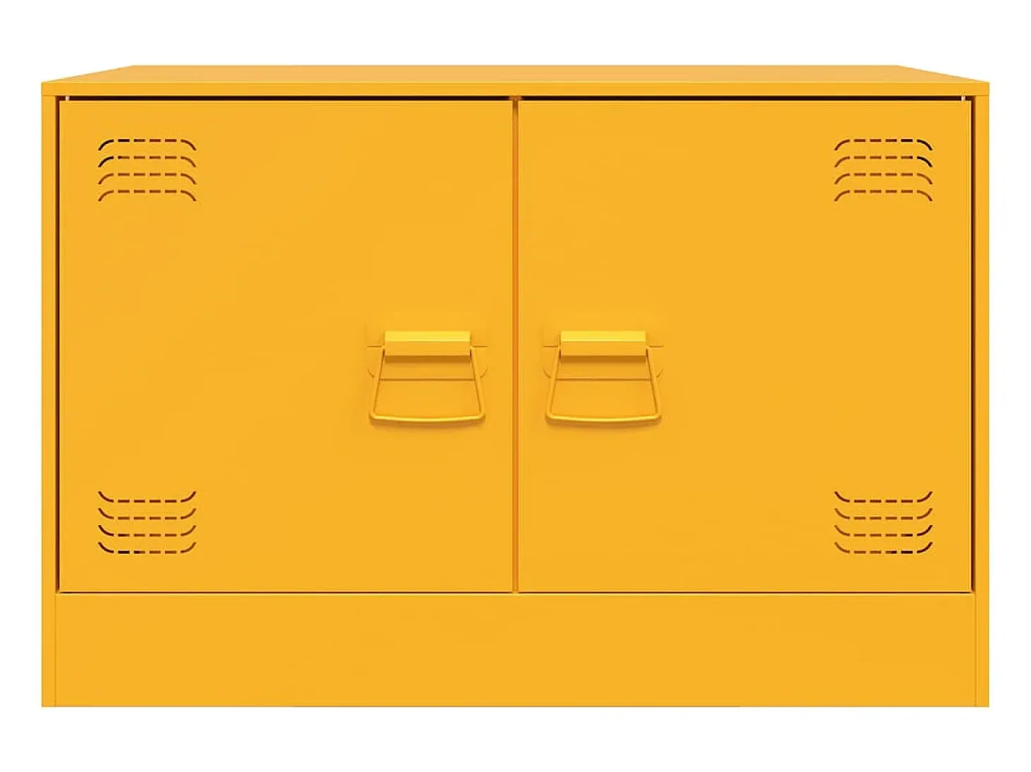 Móveis de TV 2 pcs 67x39x44 cm aço amarelo mostarda PT574536