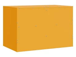 Móveis de TV 2 pcs 67x39x44 cm aço amarelo mostarda