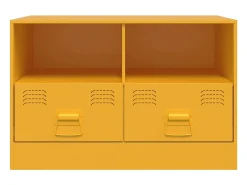 Móveis de TV 2 pcs 67x39x44 cm aço amarelo mostarda