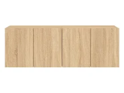 Móveis de TV de parede prateleira multimídia aparador TV sala de jantar sala de estar quarto 2 peças carvalho Sonoma 60 x 30 x 41 cm marrom 02_0029000