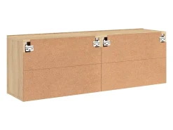 Móveis de TV de parede prateleira multimídia aparador TV sala de jantar sala de estar quarto 2 peças carvalho Sonoma 60 x 30 x 41 cm marrom 02_0029000