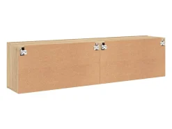 Móveis de TV de parede prateleira multimídia aparador TV sala de jantar sala de estar quarto 2 peças carvalho Sonoma 80 x 30 x 41 cm marrom 02_0029002