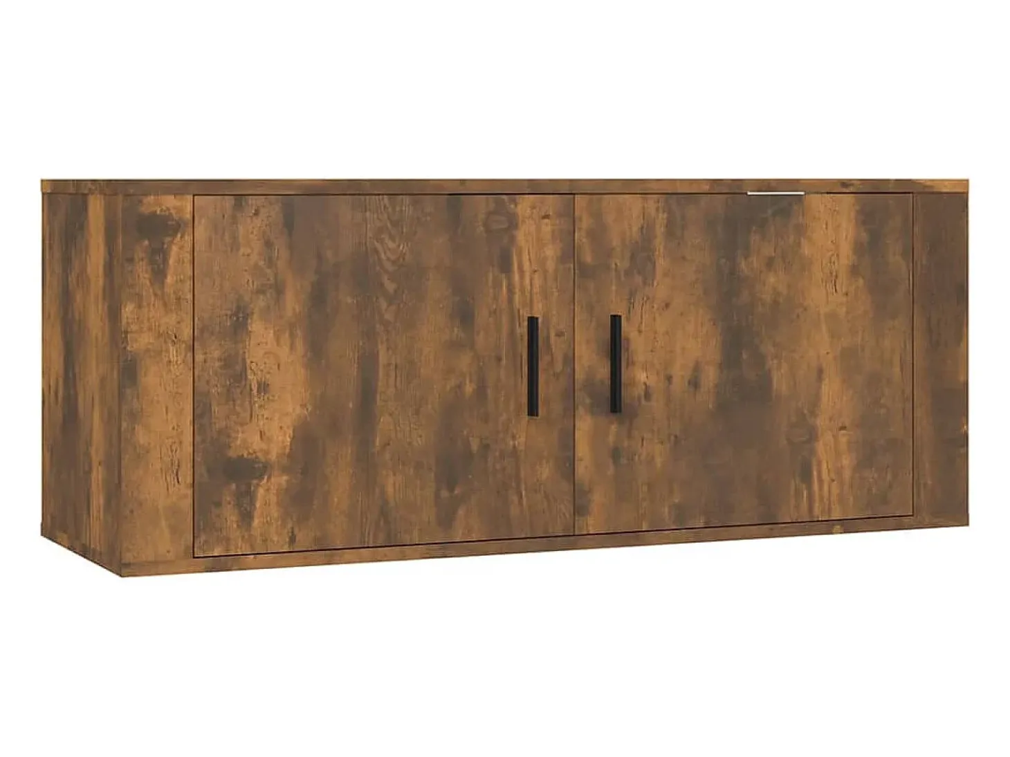 Móveis de TV de parede prateleira multimídia aparador TV sala de jantar sala de estar quarto 2 peças carvalho fumado 100 x 345 x 40 cm castanho 02_0028978