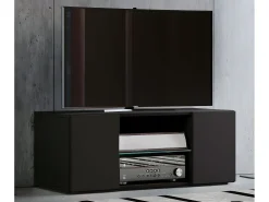Móveis de TV VCM | Lowboard | Armário de TV | Dimensões A. 40 x L. 95 x P. 36 cm | Fernseh Furniture - Lowina (Preto)