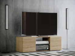 Móveis de TV VCM | Lowboard | Armário de TV | Dimensões A. 40 x L. 95 x P. 36 cm | Fernseh Furniture - Lowina (Sonoma Oak)
