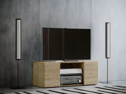 Móveis de TV VCM | Lowboard | Armário de TV | Dimensões A. 40 x L. 95 x P. 36 cm | Fernseh Furniture - Lowina (Sonoma Oak)