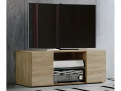 Móveis de TV VCM | Lowboard | Armário de TV | Dimensões A. 40 x L. 95 x P. 36 cm | Fernseh Furniture - Lowina (Sonoma Oak)