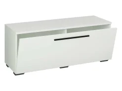 Móveis de TV VCM | Lowboard | Armário de TV com porta dobrável larga | Dimensões A. 39 x L. 95 x P. 40 cm | Fernseh Furniture – Arila S (Branco)