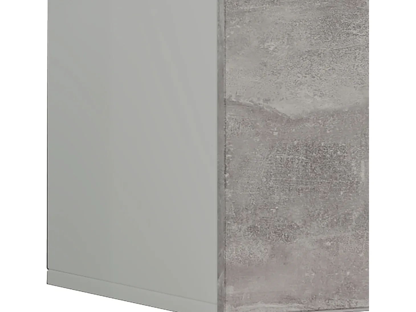 Móveis de TV VCM | Placa de parede | Pendura Lowboard | Dimensões A. 40 x L. 115 x P. 36 cm | Armário de parede - Jusa (Branco / Aparência em concreto)