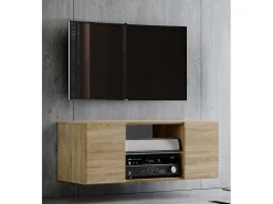 Móveis de TV VCM | Placa de parede | Pendura Lowboard | Dimensões A. 40 x L. 95 x P. 36 cm | Armário de parede - Jusa (carvalho Sonoma)