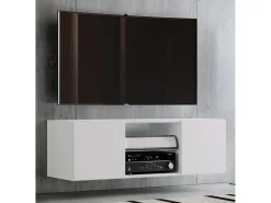 Móveis de TV VCM | Placa de parede | Pendura Lowboard | Dimensões A. 40 x L. 115 x P. 36 cm | Armário de parede - Jusa (Branco)