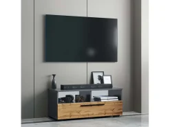 Móveis para TV Arila Antracite/carvalho mel A. 39 x L. 95 x P. 40 cm