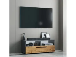 Móveis para TV Arila Antracite/carvalho mel A. 39 x L. 95 x P. 40 cm