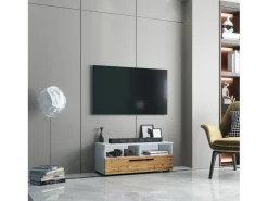 Móveis para TV Arila Branco/carvalho de mel A. 39 x L. 115 x P. 40 cm