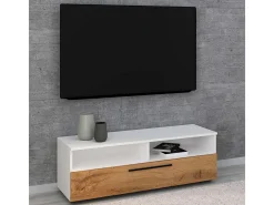 Móveis para TV Arila Branco/carvalho de mel A. 39 x L. 115 x P. 40 cm