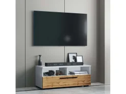 Móveis para TV Arila Branco/carvalho de mel A. 39 x L. 95 x P. 40 cm