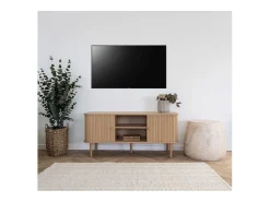 Móveis TV Nikko, Castanho, 113x40x51,5 cm, Kendra Home