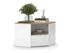 Móvel baixo para TV branco/sonoma 68x68x50 wido