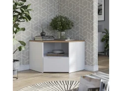 Móvel baixo para TV branco/sonoma 68x68x50 wido