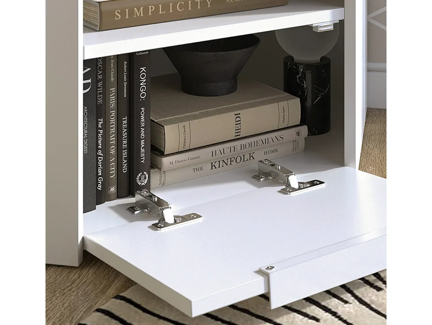 Móvel baixo para TV branco/sonoma 68x68x50 wido