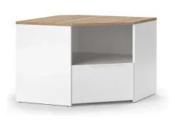 Móvel baixo para TV branco/sonoma 68x68x50 wido