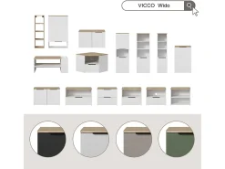 Móvel baixo para TV verde 68x68x50 wido