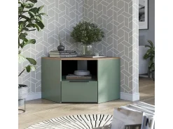 Móvel baixo para TV verde 68x68x50 wido