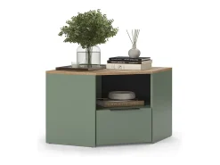 Móvel baixo para TV verde 68x68x50 wido