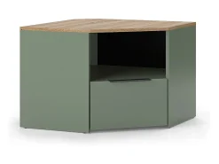 Móvel baixo para TV verde 68x68x50 wido