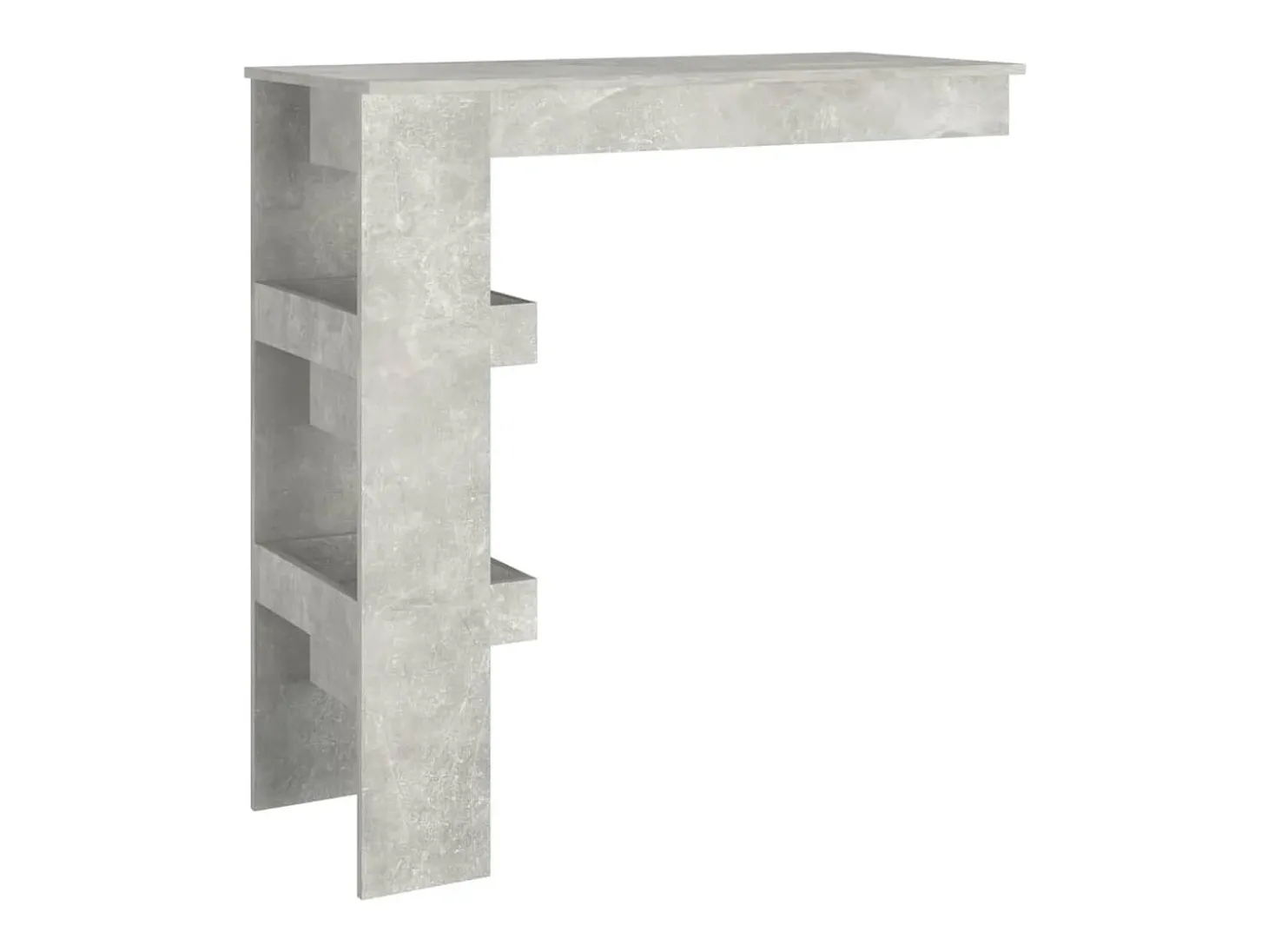 Móvel bar parede 102x45x103,5cm derivados madeira cinza cimento PT301786