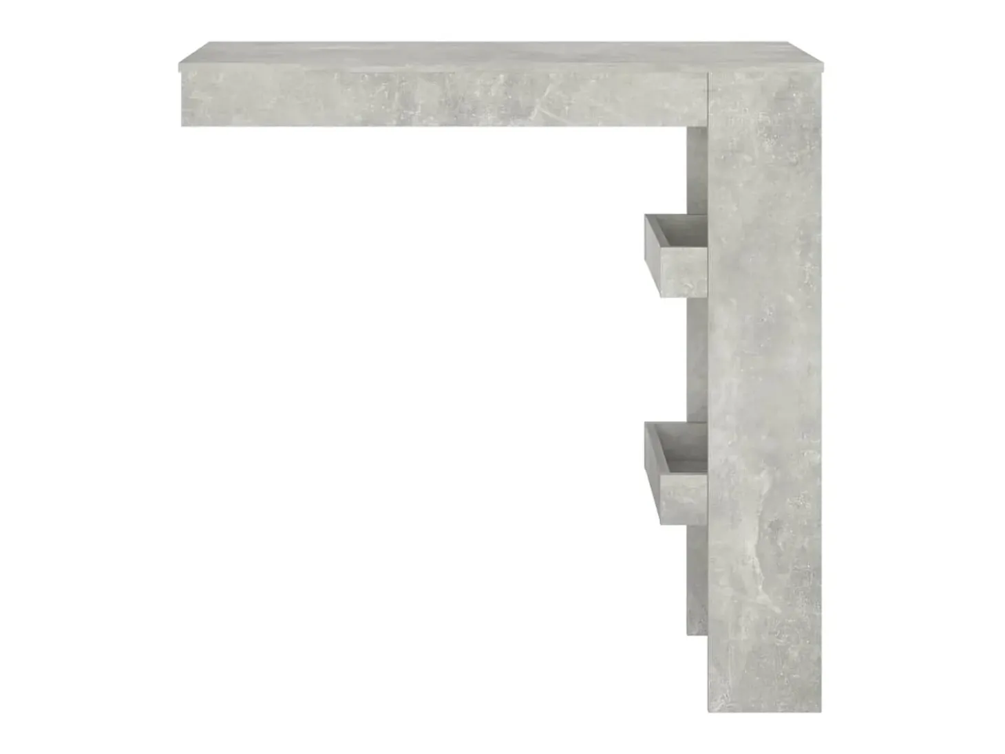 Móvel bar parede 102x45x103,5cm derivados madeira cinza cimento PT301786
