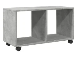 Móvel c/ rodas 72x33x42,5 cm derivados madeira cinzento cimento