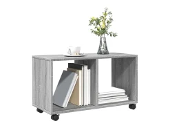 Móvel com rodas 72x33x42,5 cm derivados de madeira cinza sonoma