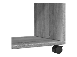 Móvel com rodas 72x33x42,5 cm derivados de madeira cinza sonoma